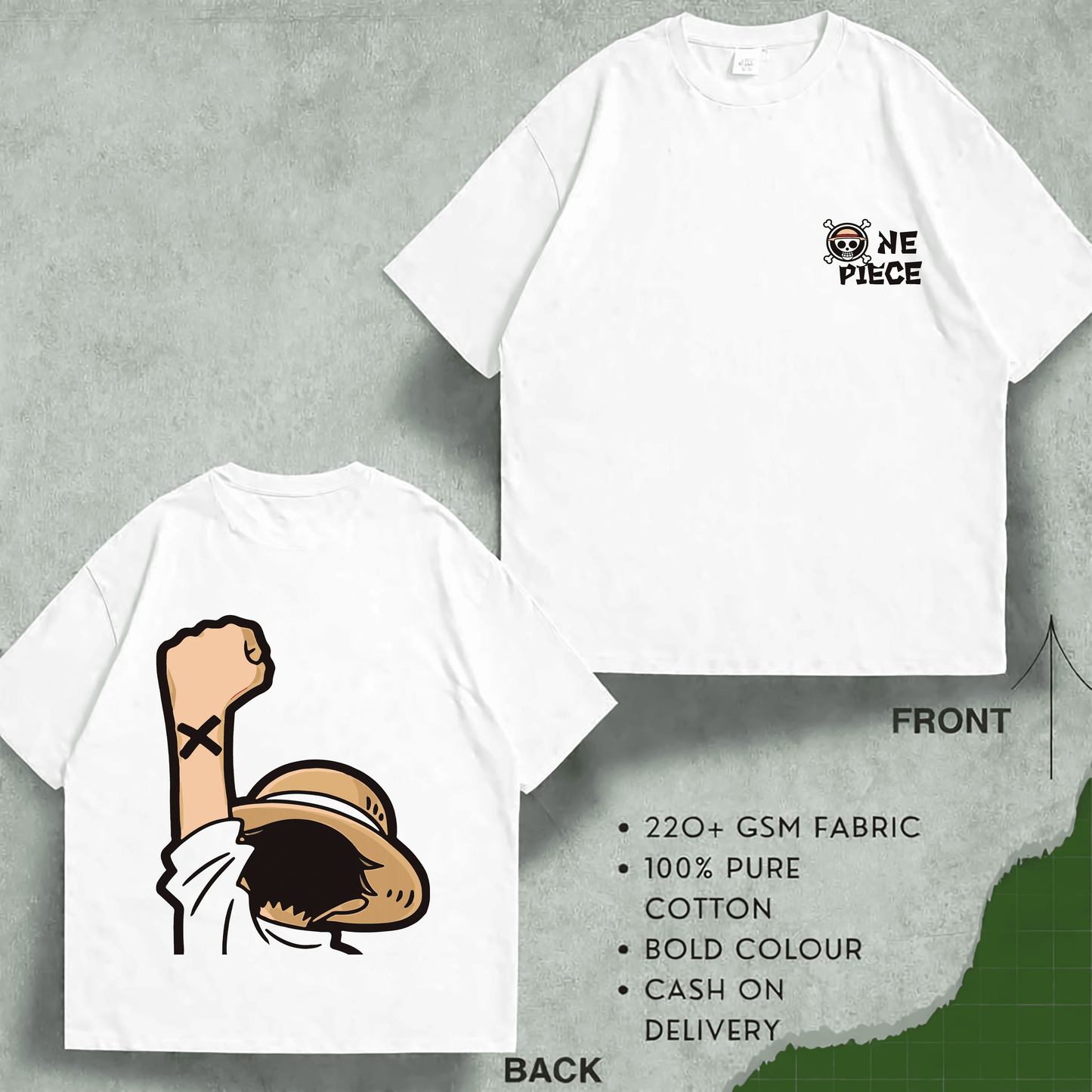 অত্যাশ্চর্য DTF প্রিন্ট সহ প্রিমিয়াম মানের ওয়ান পিস ড্রপ শোল্ডার 