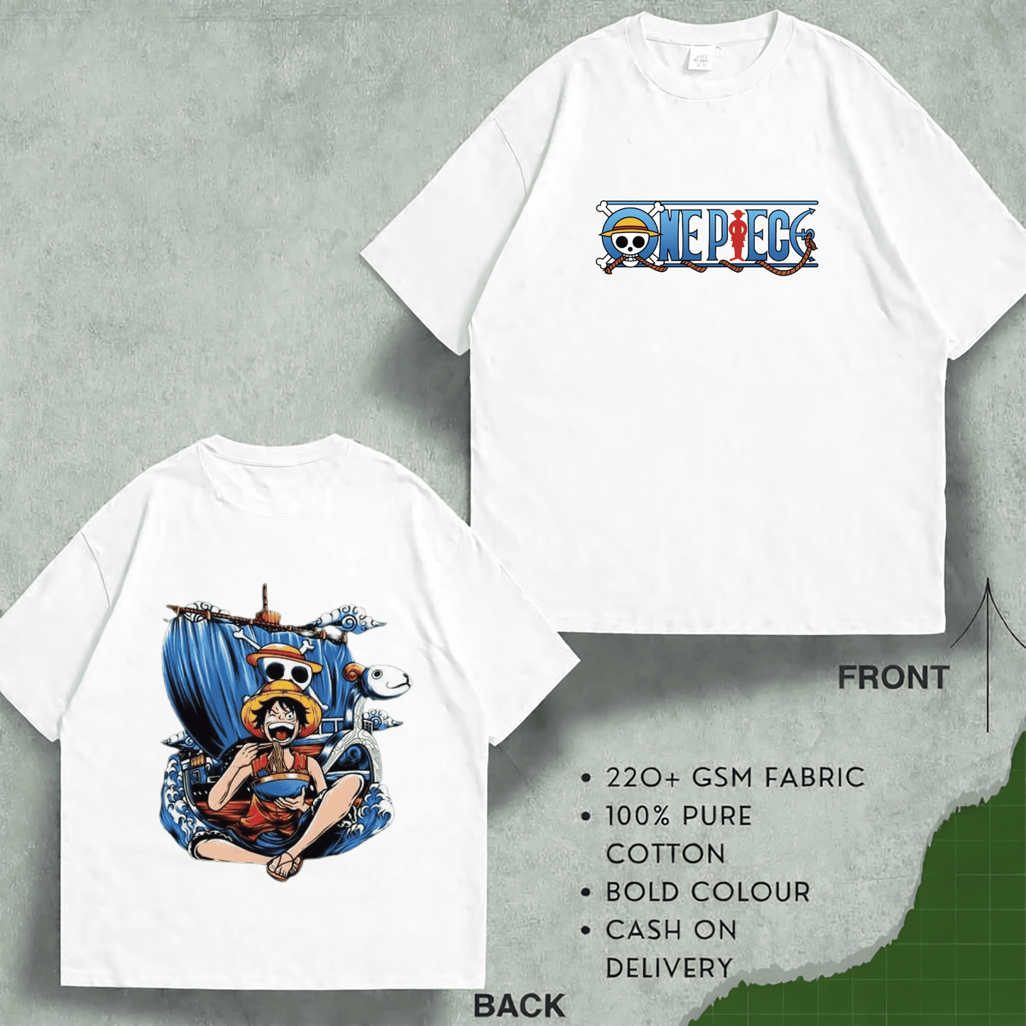 অত্যাশ্চর্য DTF প্রিন্ট সহ প্রিমিয়াম মানের ওয়ান পিস ড্রপ শোল্ডার 