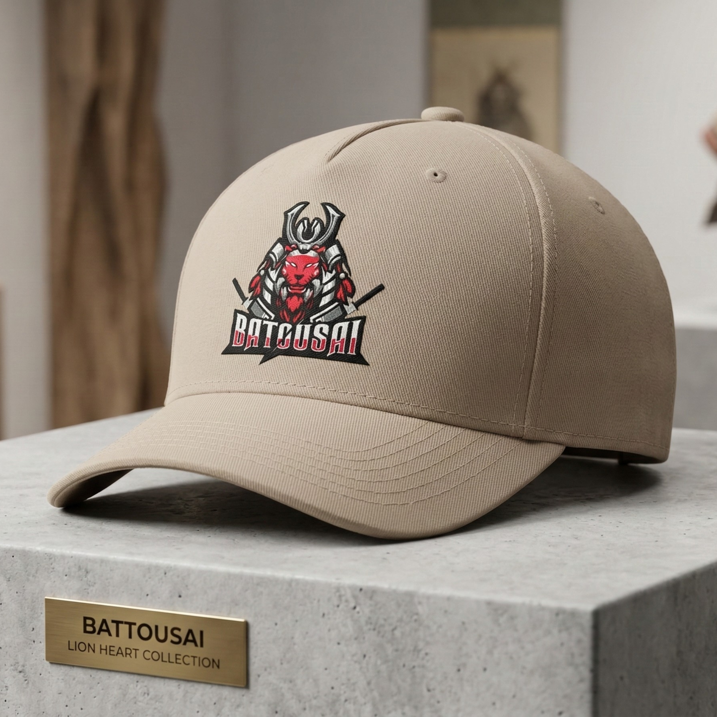 Battousai "Lion Heart" Premium DTF Printed Baseball Cap