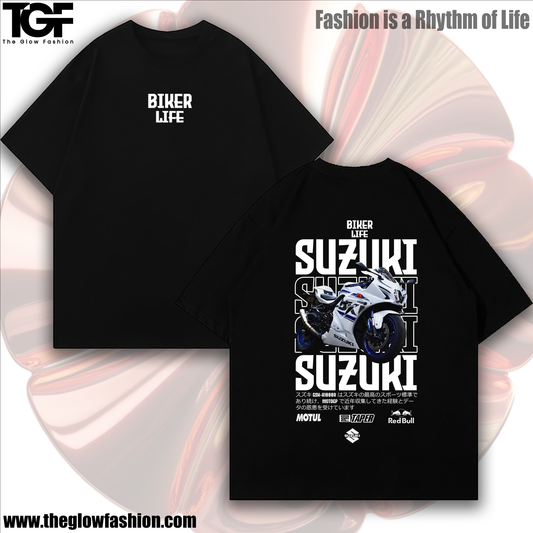 Suzuki White Premium Drop Shoulder